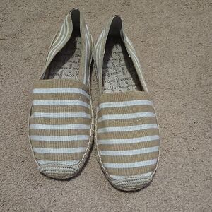 Vionic Striped Espadrille Flats